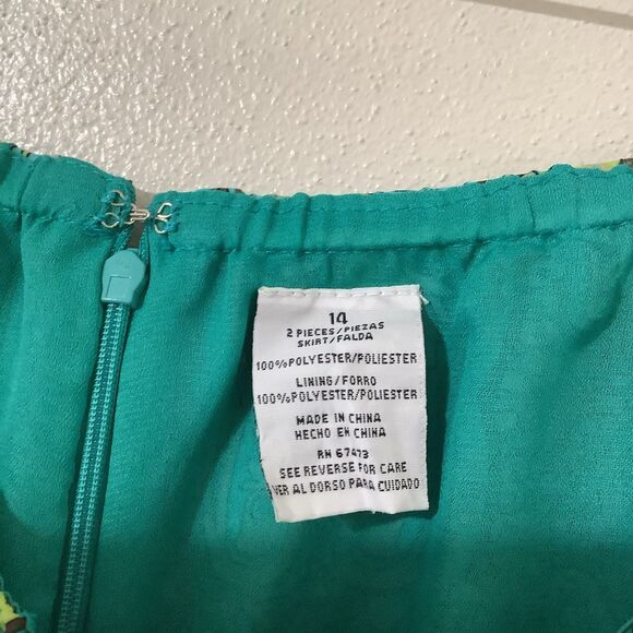 Vintage Y2K 2000s Blue Green Fairycore Bohemian Boho Fairy Grunge Maxi Skirt 14 - Picture 7 of 7